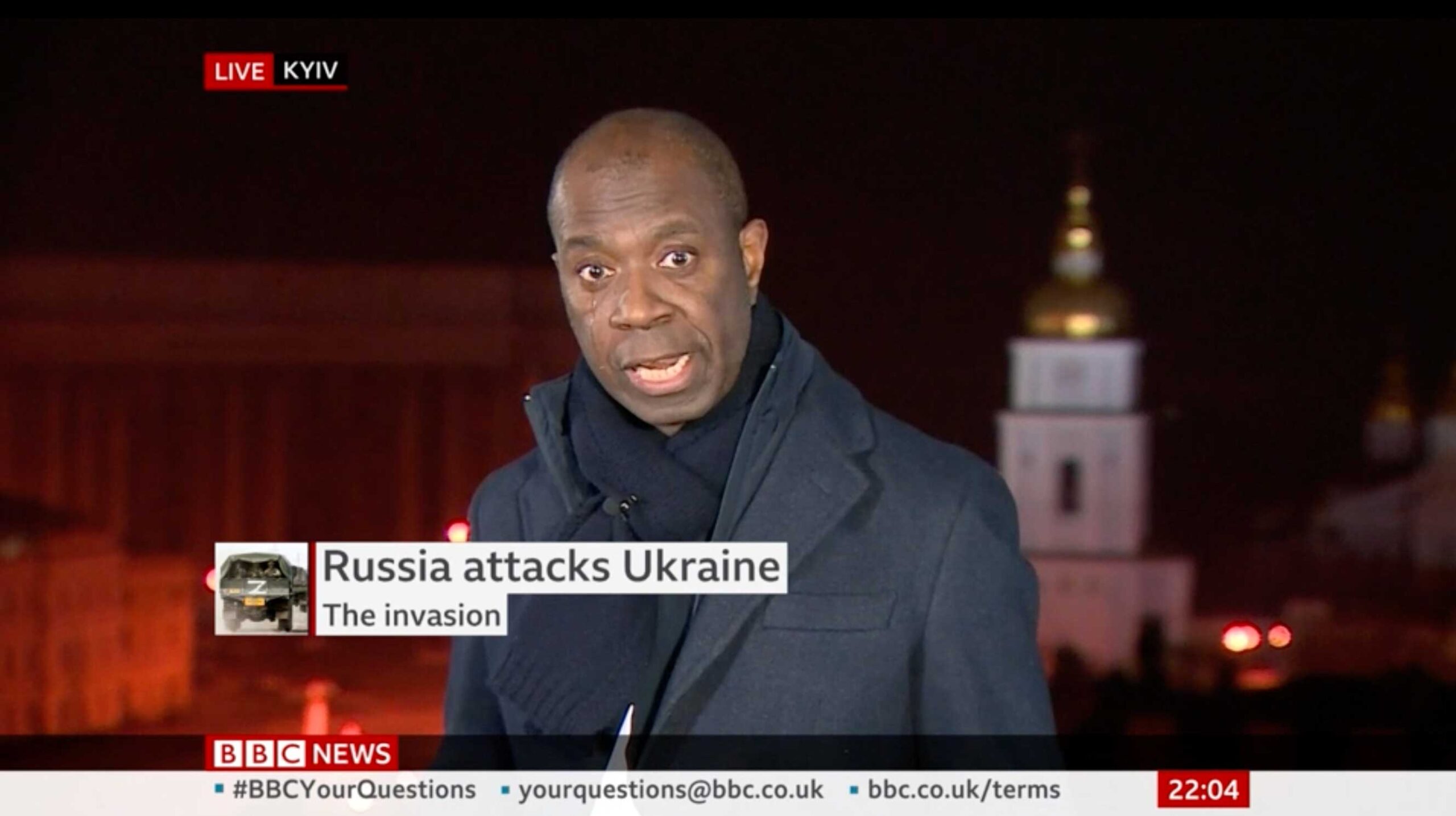 BBC Journalist Clive Myrie Sheds Tear During TV Report On Horrifying ...