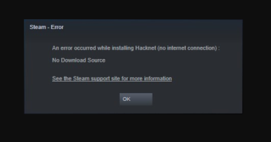 Steam Download No Internet Connection Error